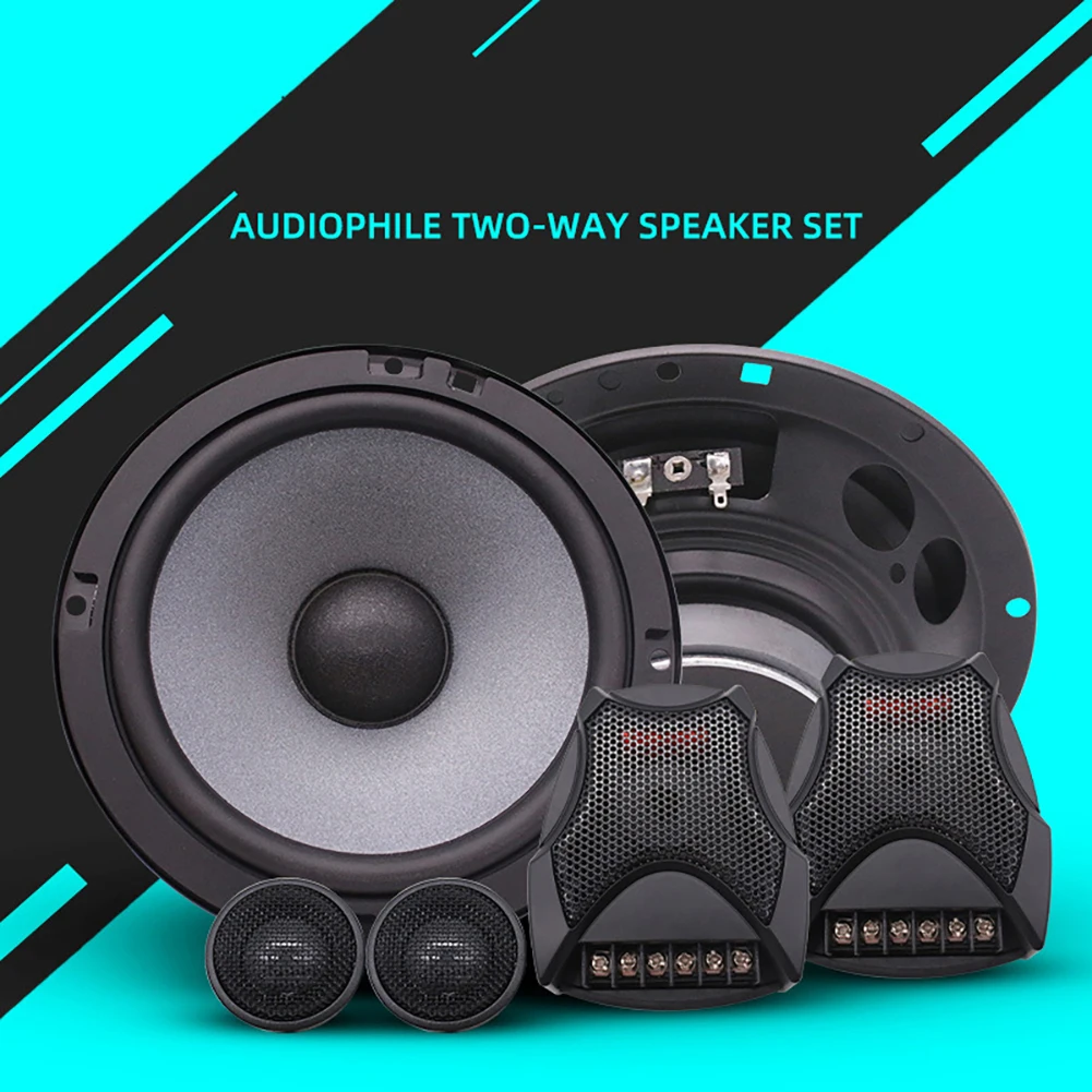 Hi6502 Altoparlante Di Conversione Anteriore Audio Per Auto 60W 25Mm 4Ω 45Hz-20Khz Altoparlanti Audio Unità Driver 12V Accessori Universali