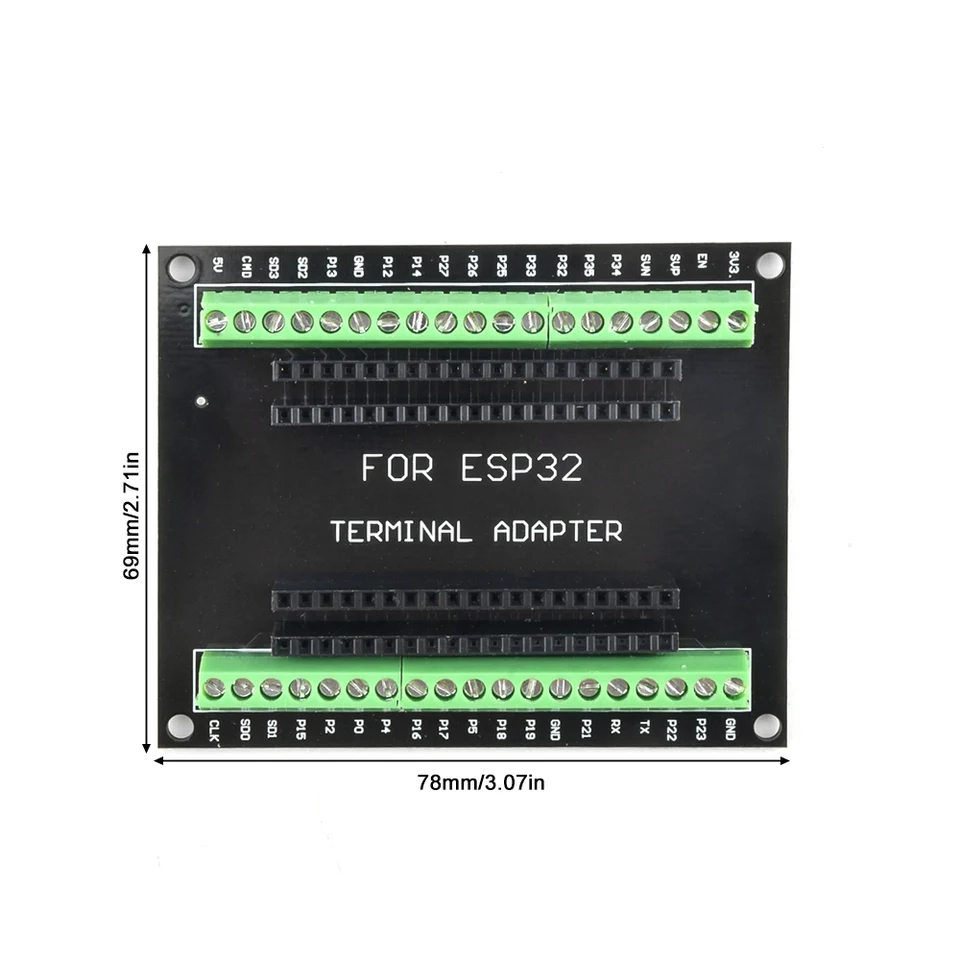 Scheda breakout ESP32 38PIN GPIO 1 in 2 per