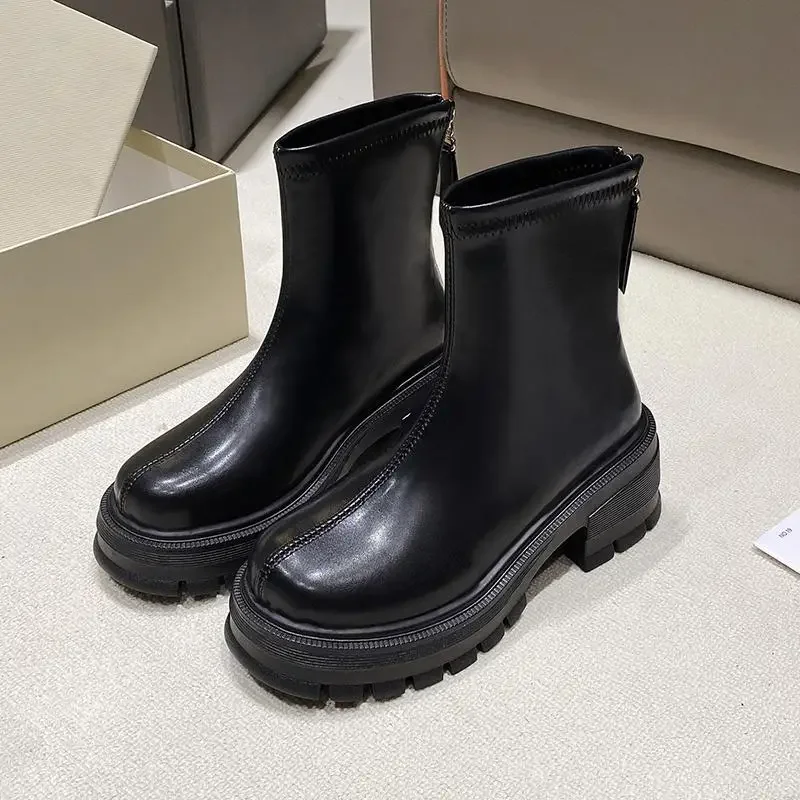 

Dr. Women's Mid-High Tube Dr. Women's Girls 2023 New British Style осень и зима Boo