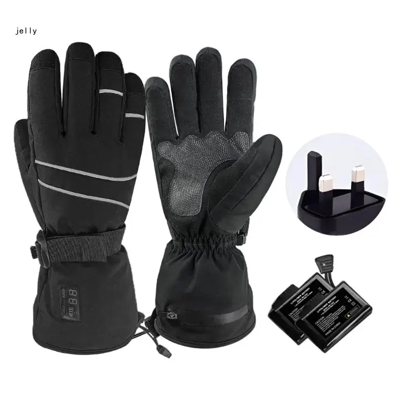 

448C Touch Screens Thermal Gloves Windproof Winter Warm Gloves for Skiing Motorbiking