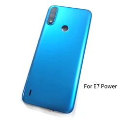 Enhanced Back Battery Cover Housing for Motorola Moto E7 Series - Repair Part Replacement (For E7i Power Orange)