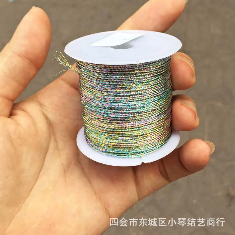 Elegant Gold & Silver Nylon Thread