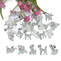 50Pcs/lot Fashion Bulk Random Mixed Dalmatians Wood Button Sewing Accessories Decorative Buttons Handmade Scrapbooking Craft DIY 1