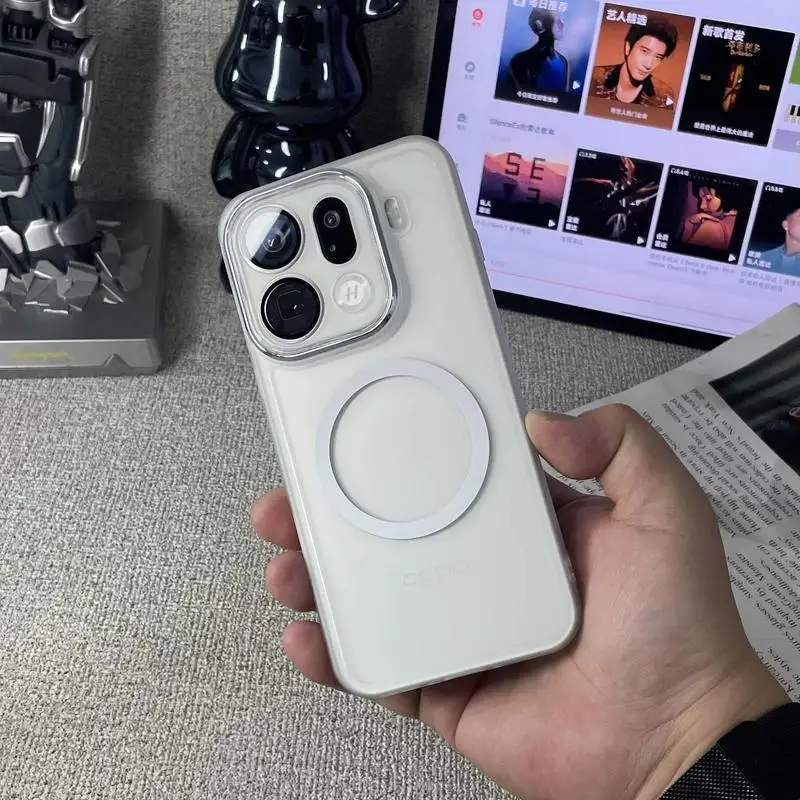 Enhanced Product Title: Premium Magnetic Transparent Shockproof Case with Lens Protection