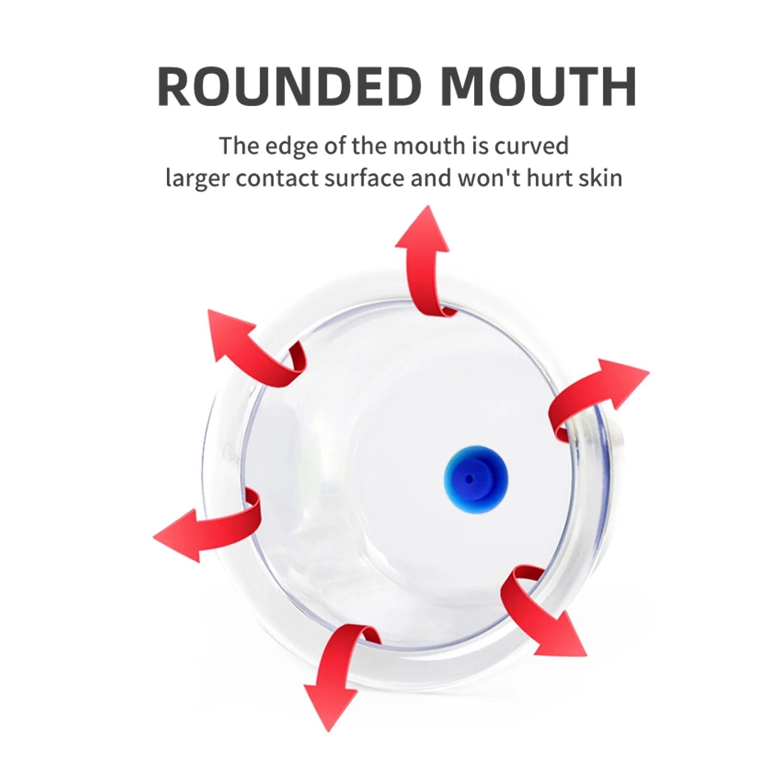 9.5CM Big Size Plastic Vacuum Cupping Cups Suction Cups Jar Massage Vacuum Cupping Massager Jars Suction Therapy Cupping Cans 3