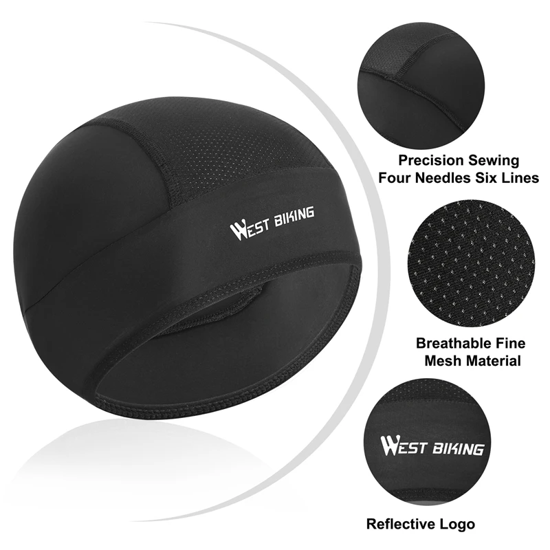 1/2pcs Cycling Helmet Inner Cap Hat Quick Dry Breathable Hat Racing Cap Under Helmet Beanie Cap Motocross Motor Helmet Hat 4