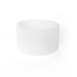 Silicone Boot Bottom Sleeve Cover for Tumblers and Water Bottles - 7.5cm (Clear White)