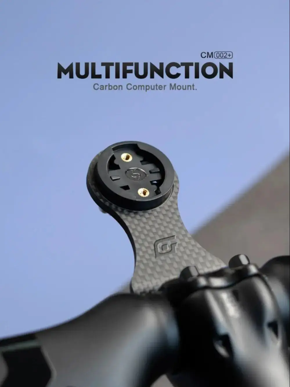 OGEVKIN Fahrradvorbauverlängerung Carbon Computerhalterung Rack für GPS/Fahrradcomputer/Kamera/Licht Fahrradzubehör 3K Schwarz – Detail 1