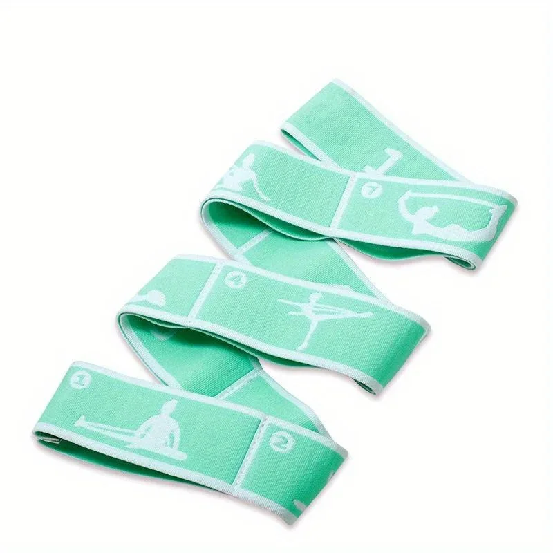 Dance Stretching Band Loop Yoga Stretching Belt Yoga Pilates Fitness Tension Belt Digital Stretch Elastic Band Resistance