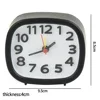 Alarm Clock Clock Alarm Battery Bedside Clock Clocks Night Operated Quartz Rectangle Silent Bedside Clocks Black 5