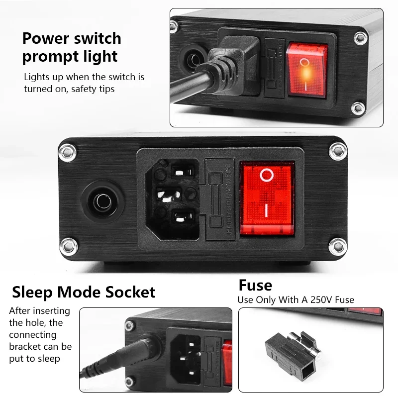T12 Soldering Station STM 32 Chip Version 2.1 OLED Digital Adjust Temp 5pin Soldering Iron Handle Or Tweezers Handle AUTO Sleep 2
