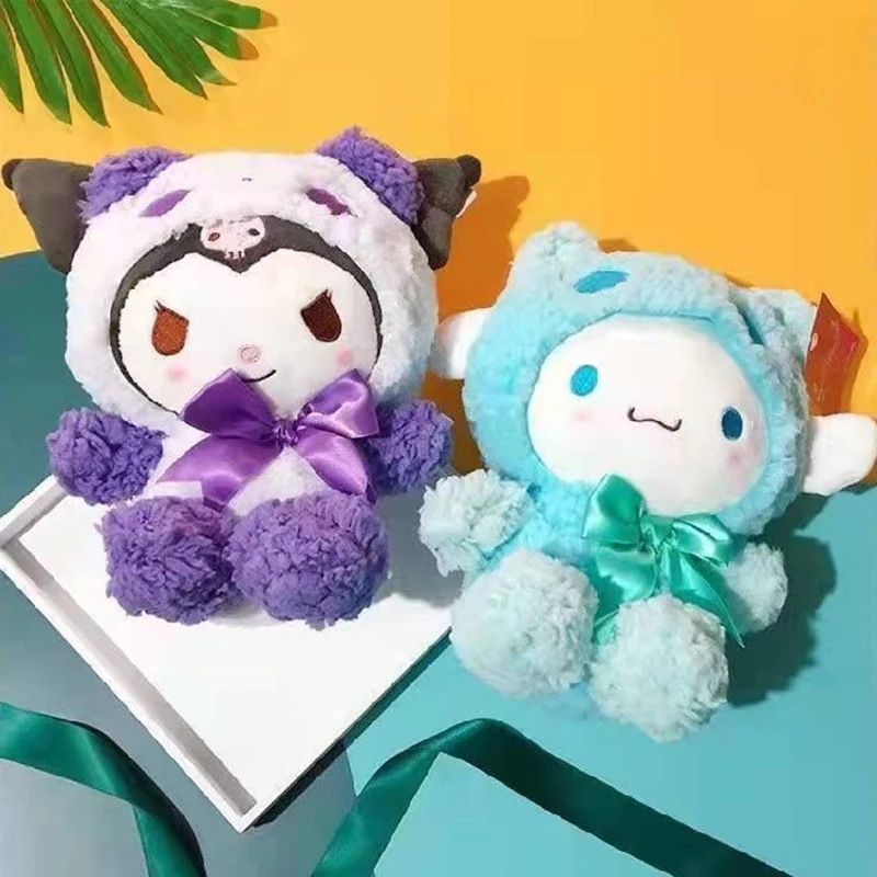 

Подушка Plushie, детские игрушки, подарки Sanrio 20 см, аниме Sanriod Prop Kawaii Kuromi Cinnamorol, плюшевые мягкие куклы-животные