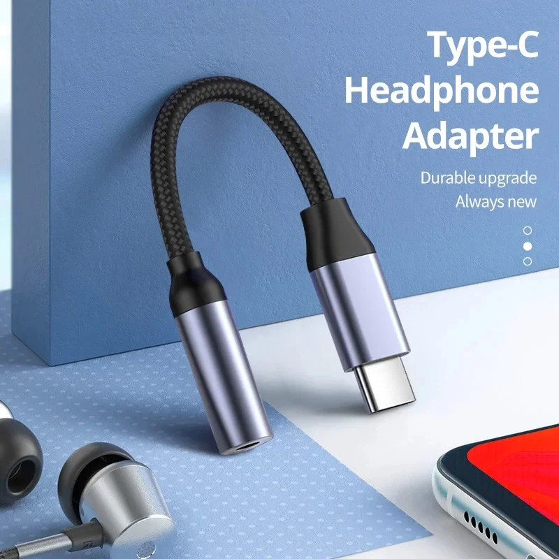 USB to 3.5mm Adapter Type C to 3.5mm Aux Jack Audio Cable Earphone Cable Converter Samsung Galaxy S21 Ultra S20 Note 20