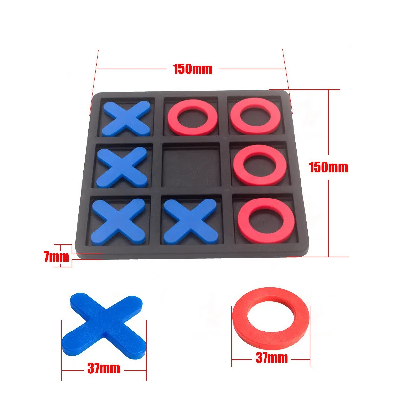OX Tic tac toe Chess Family Interactive Leisure Cognitive Learning Strategy Game Chess Development Intelligent Educational Toy