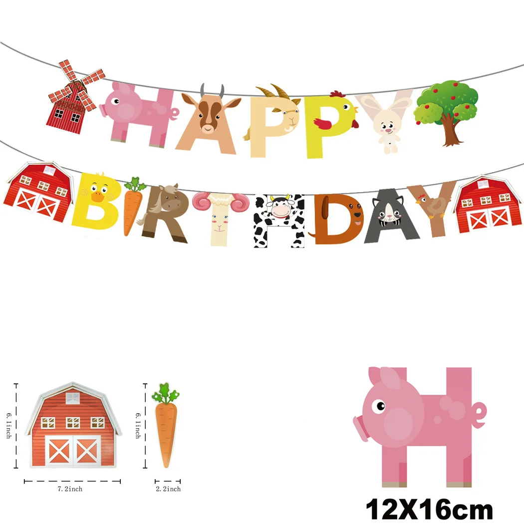 Happy Birthday Farm Animals
