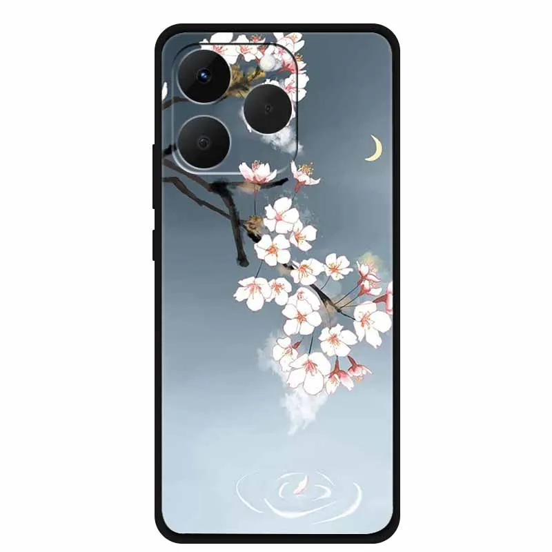 Sleek Black Silicone Phone Case - Soft TPU Protective Bumper Cover