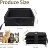 Foldable Fabric Cat Trash Bin Cat Litter Box Cat Toilet Portable Foldable Cat Toilet Car Camping Cat Toilet 2