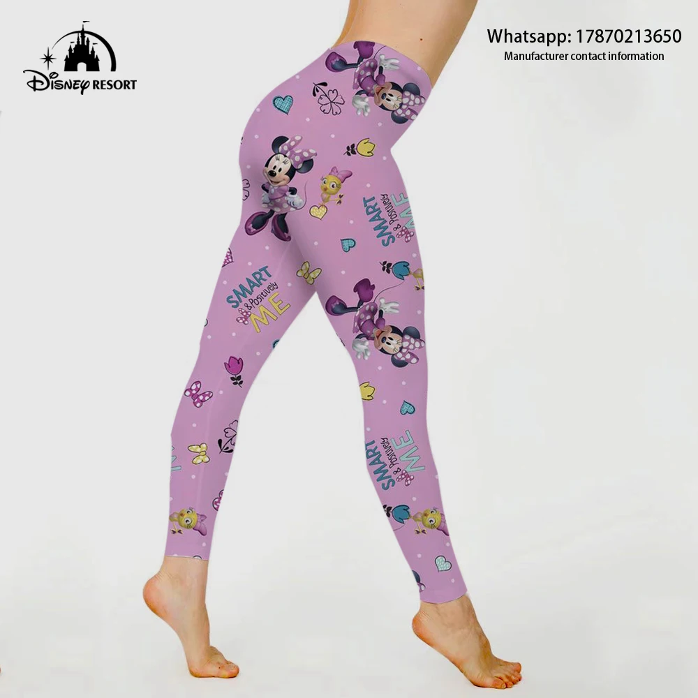 

Autumn New Disney Anime Yoga Leggings Women's Yoga Pants Fitness Running Sports Jogging Sports Pants Girls Leggings 2022