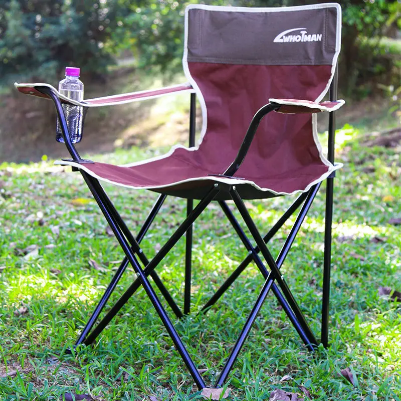 Outdoor Foldable Chair Portable Fishing Chair Art Student Backrest Adult