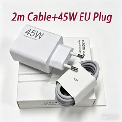 Enhanced Product Title:  
Fast - Charging Xiaomi 45W Turbo EU Adapter with 6A USB Type C Cable (45W And 2m)