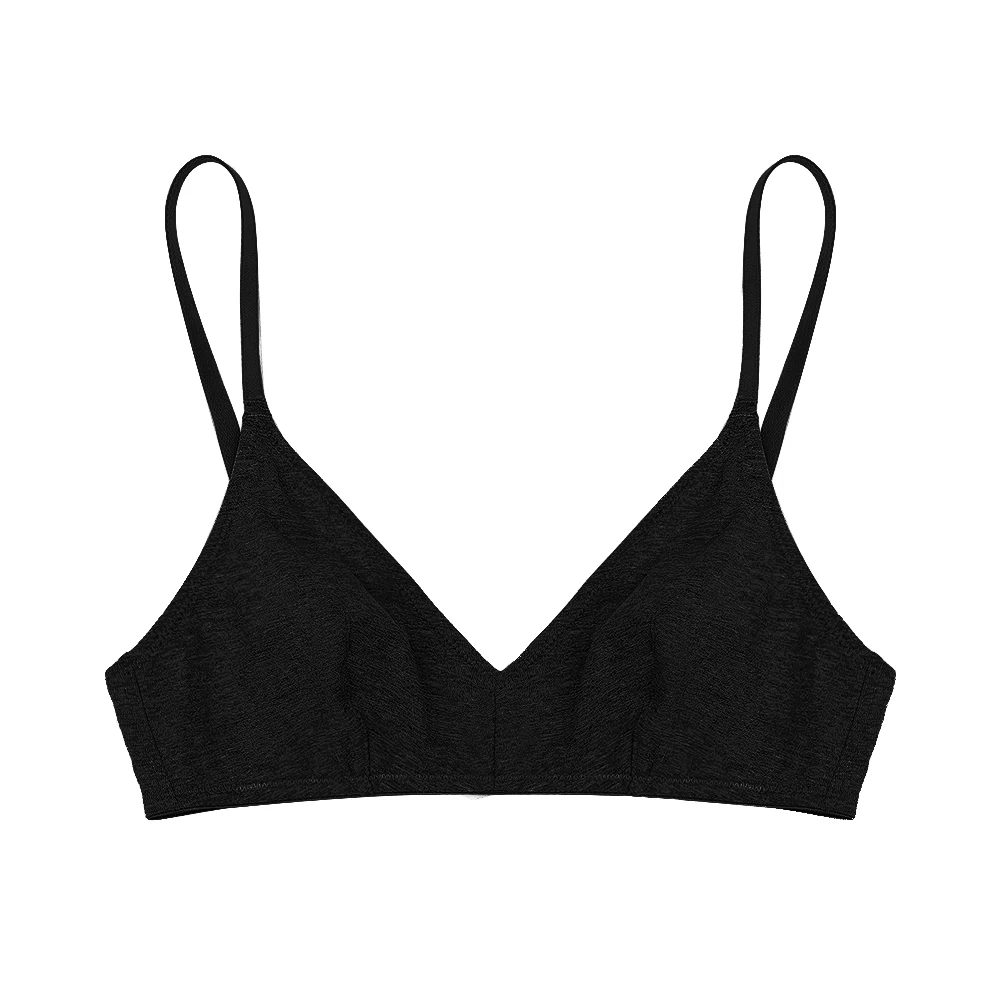 Ultra Thin Wire-Free Bra - Breathable Comfortable Underwear 2PCS Grey Beige Black