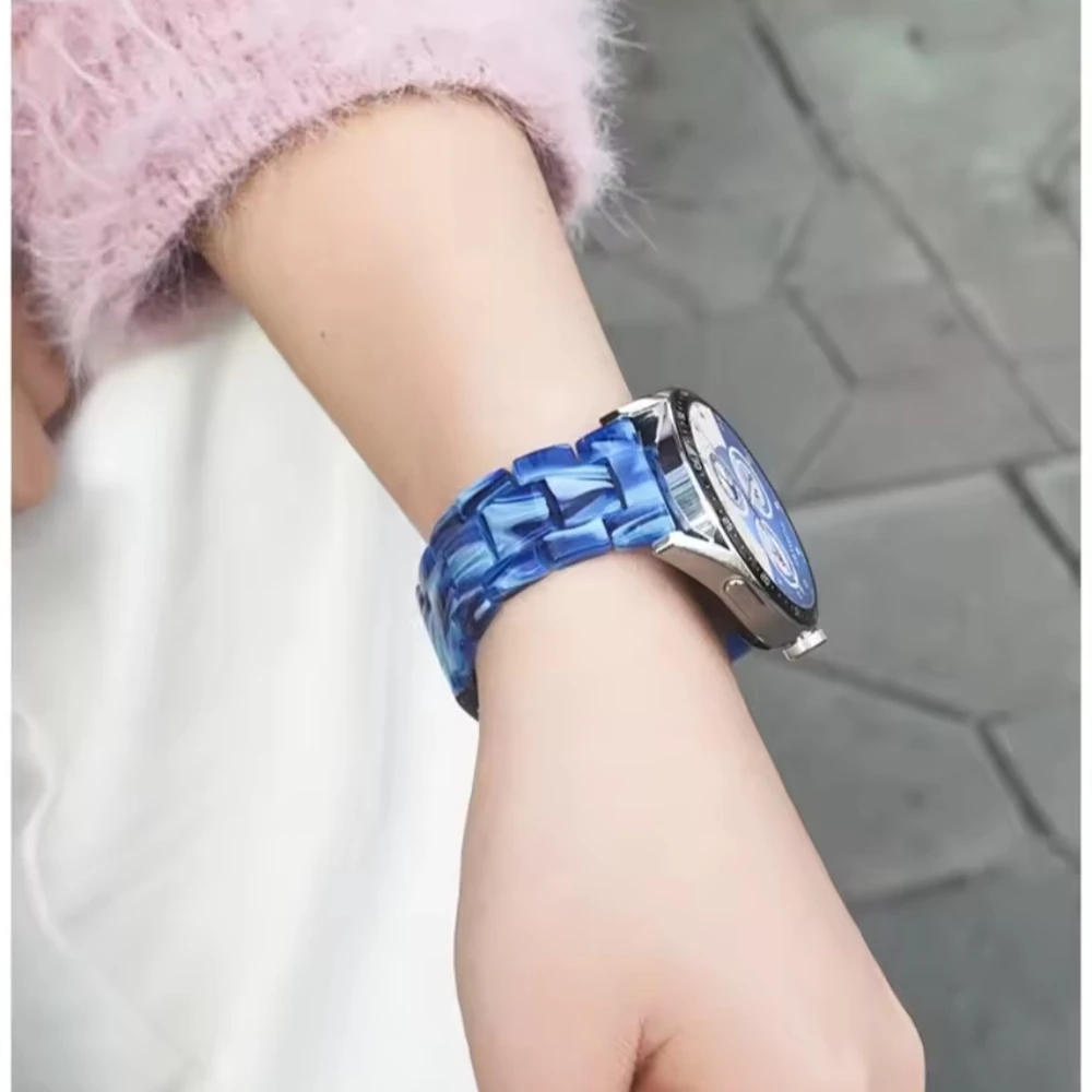 Premium Resin Watch Strap | Stylish Replacement Bracelet for Smartwatches (20mm/22mm)