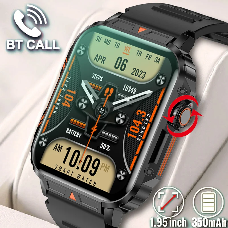 

Men Smart Watch Military Healthy Monitor AI Voice Bluetooth Call Sport Watches Women Waterproof Smartwatch For iOS Android Phone