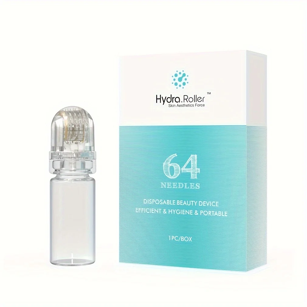 Hydra Needle Derma Stamp That Can Be Reused - 0.25MM Microneedle Stamp Designed for Facial Applications,64 Micro Needles