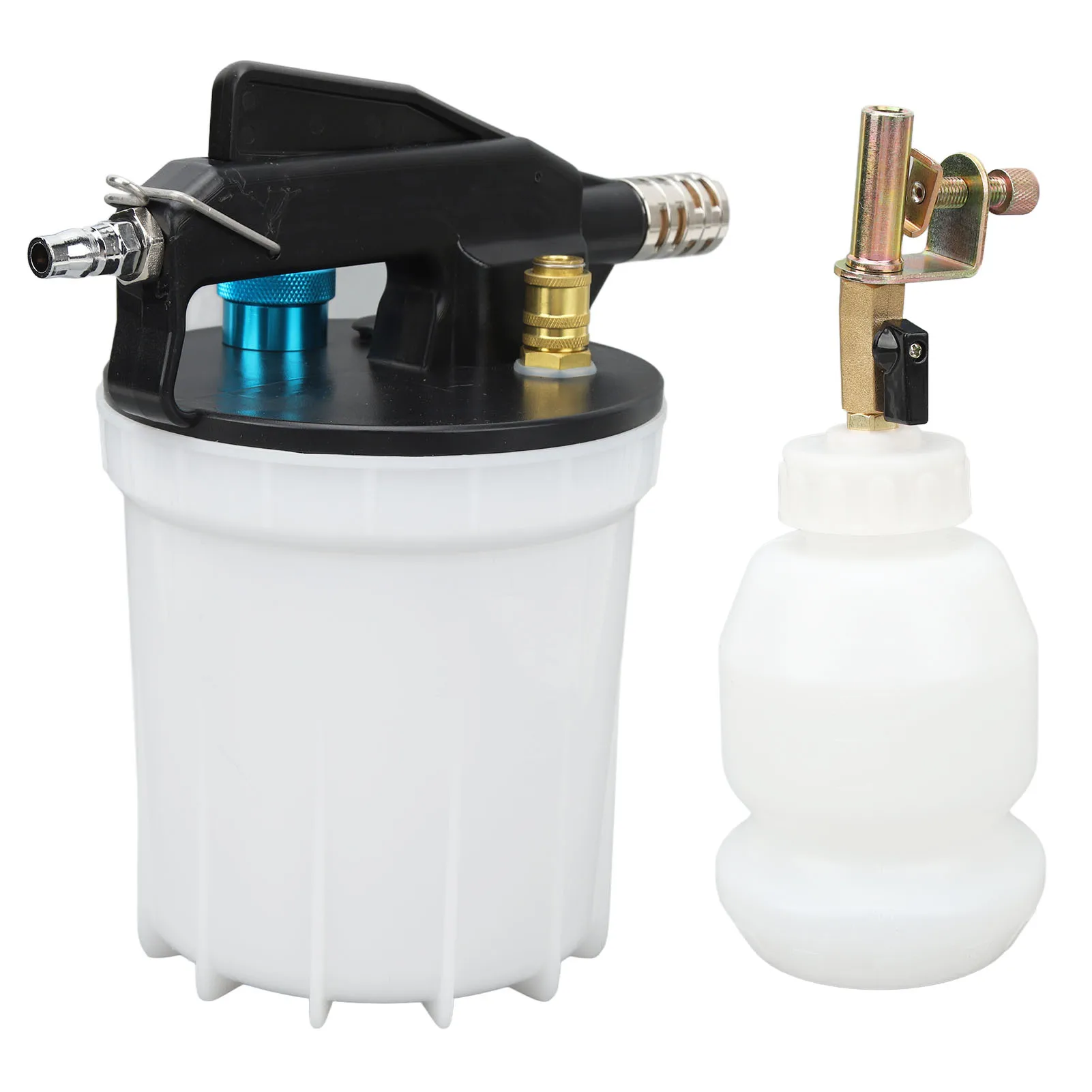 Pneumatic Fluid Extractor Tool High Efficiency 40in Hose Air Brake Bleeder Kit 2cfm with 2L Vacuum Brake Extractor for Vehicles