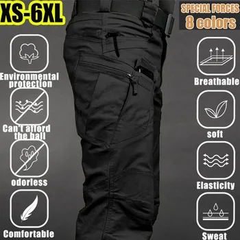 Men’s Tactical Cargo Pants – Waterproof, Multi-Pocket, Plus Size (Up to 6XL) 1