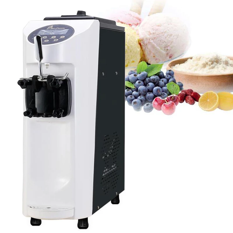

Small Single Head Ice Cream Machine, Fully Automatic Stainless Steel Frozen Yogurt Machine