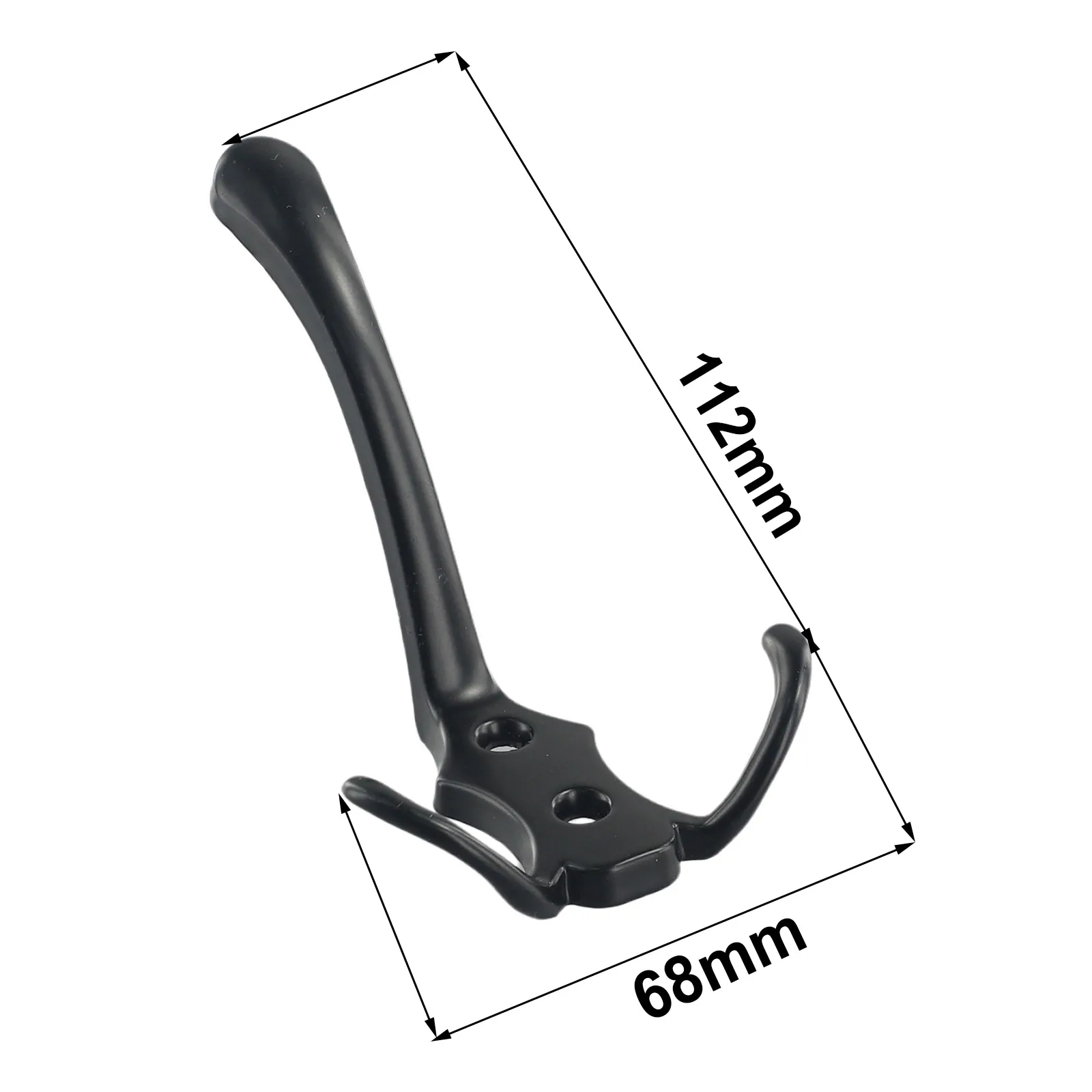 

3Hooks Coat Hook Zinc Alloy Triangular Hooks Rack Wall-Mounted Robe Clothes Hat Rack With Screws For Hallway Bathroom Bedroom