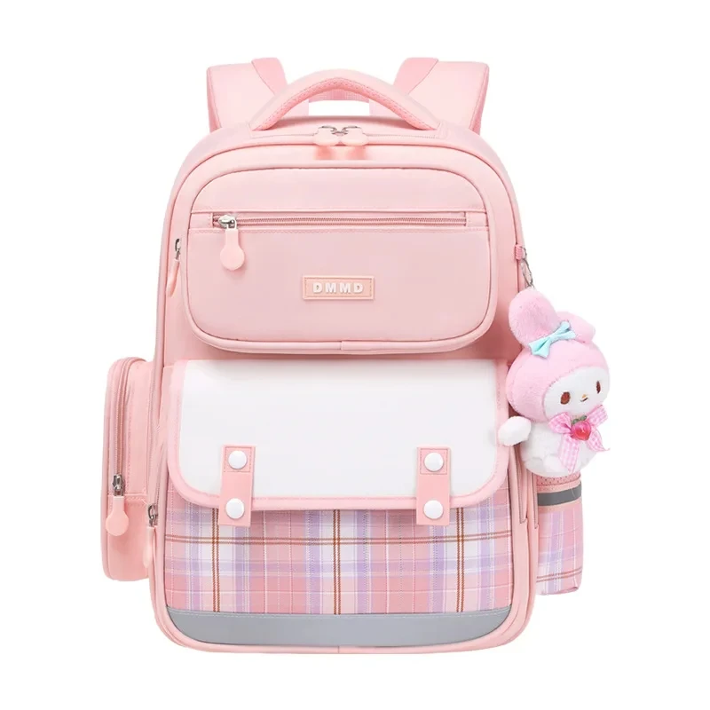 Schoolbag New Primary School Bag Boys Girls Ultra-lightweight Backpacks Children's Load Reduction Backpack Cartoon Oxford Cloth