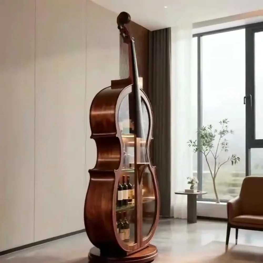 Walnut Wine Display Cabinet 4