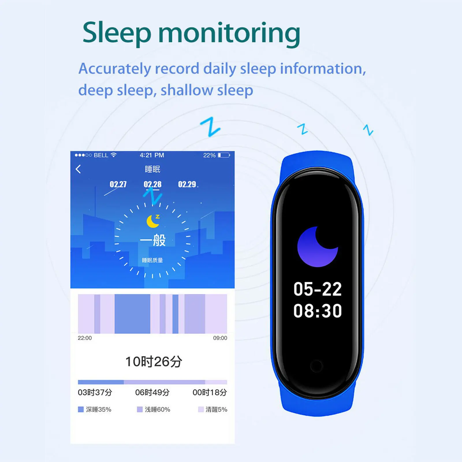 Smart Watch M6 Men's And Women's Fitness Sports Bracelet Heart Rate Blood Pressure Monitor Digital Watch for IOS Android Phones 4