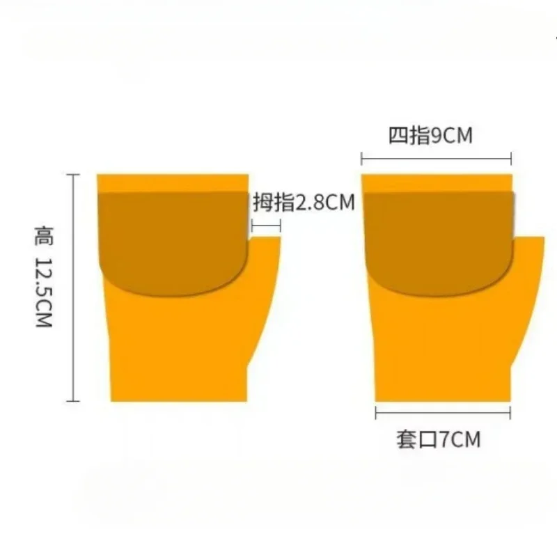 Children Five Finger Gloves Winter Warm Cute Cartoon Rabbit Half Finger Mittens for Kids Knitted Cotton Mitten Thermal Gloves