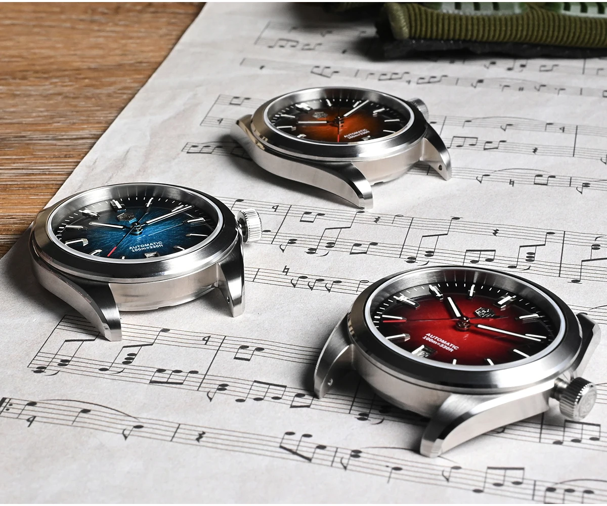 San Martin 39mm Original GADA Enamel Gradient JianZhan Dial Watch