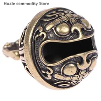 1Pc Retro Brass Drop Bell Chinese Good Luck Tinkle Bell Charm For Bracelet and Anklet Jewelry Accessory Pendant For Pet 1