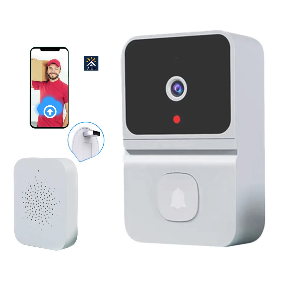 Wireless Doorbell WiFi Outdoor HD Camera Security Door Bell Night Vision Video Intercom Voice Change For Home Monitor Door Phone