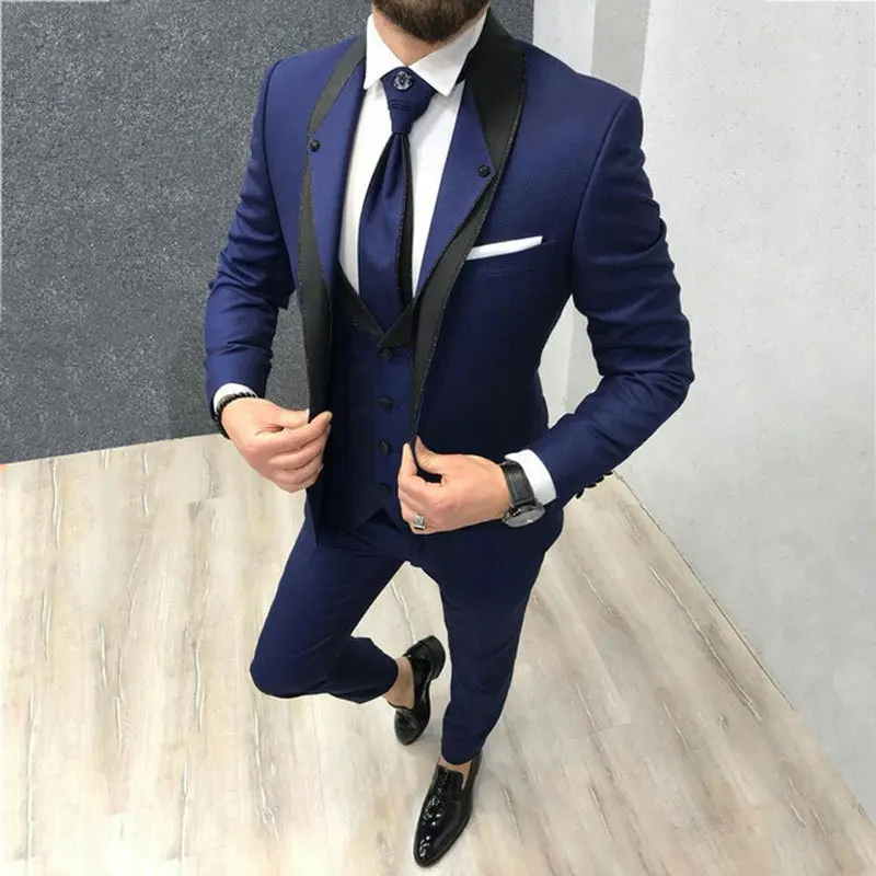 

2023 New Men's Suit Slim Fit Style Business Banquet Suit Groom Best Man Suit 3-piece Set (top + Vest + Pants) Suit Men Suits