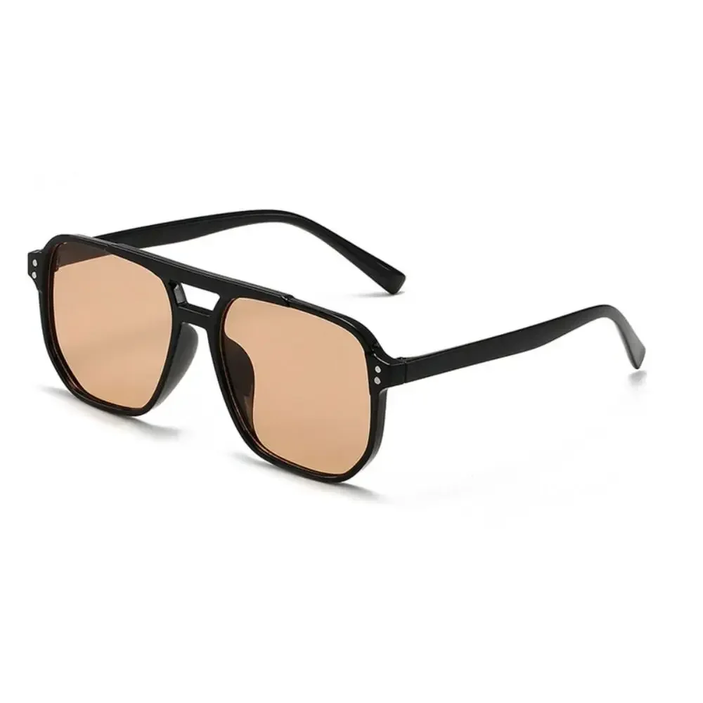 Retro Punk Square Frame Sunglasses - Anti-UV Beach Shades