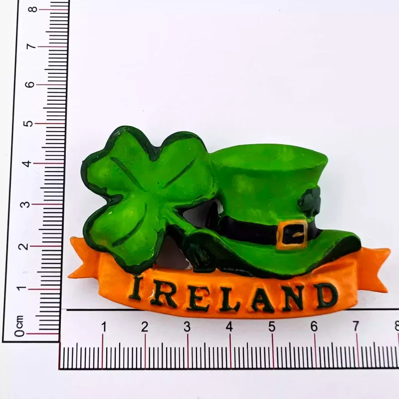Magnete del Frigorifero Dublin Ireland 3D Resin Handmade Craft Tourist Travel Città Souvenir Collection Lettera Frigorifero Sticker
