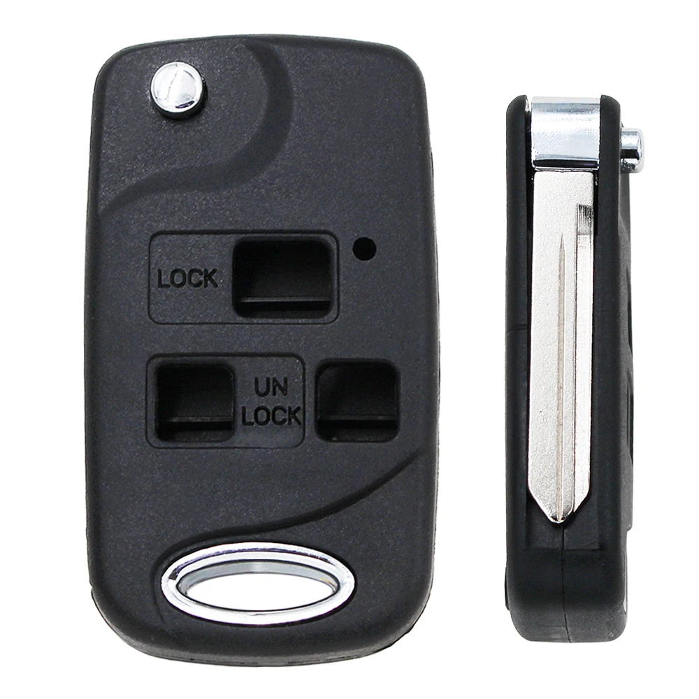 3 Button for Toyota YARIS RAV4 TOWN ACE AVALON SIENNA Flip Fob Key Case With TOY47 Blade
