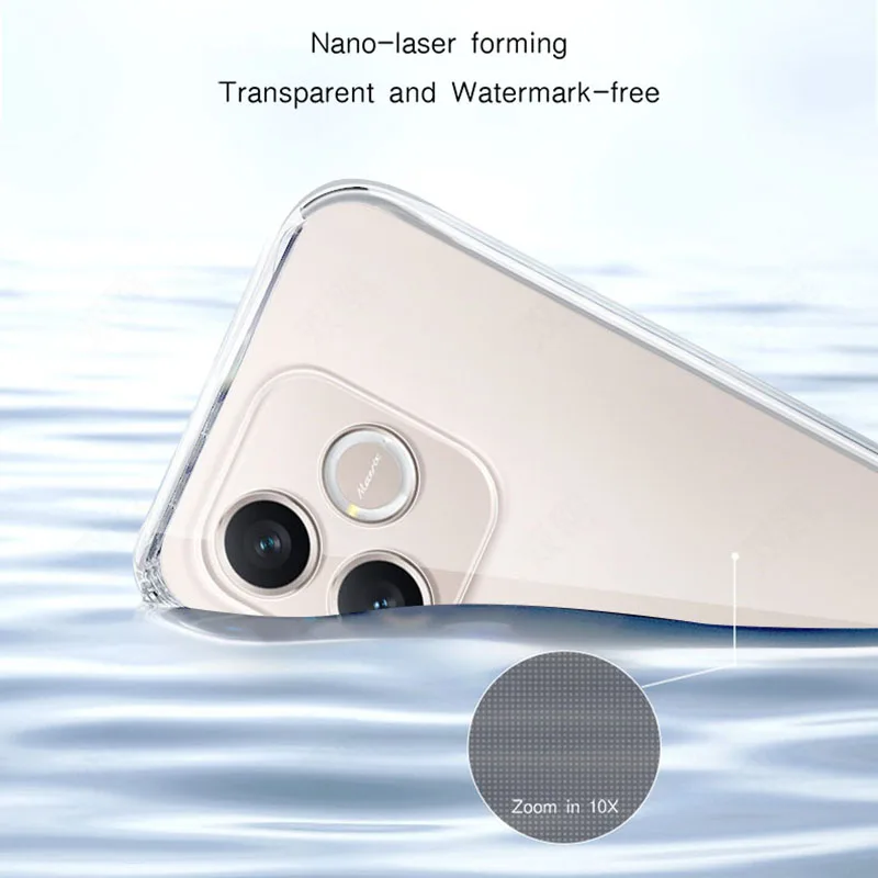 Premium Transparent Shockproof Phone Case - Soft TPU Silicone, Camera Protective Cover
