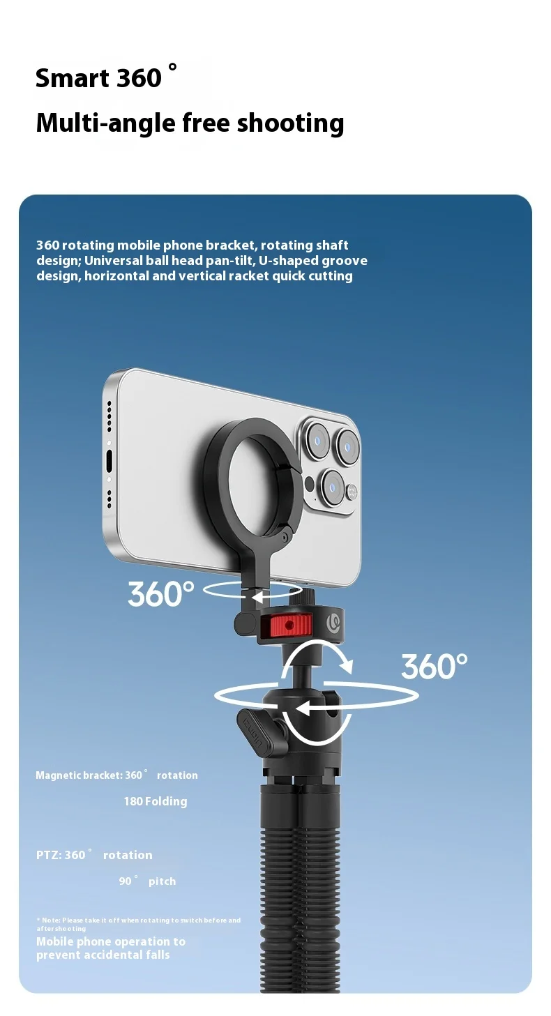 Ulanzi MT30 Tripod Magnetic Flexible 360° description image 12