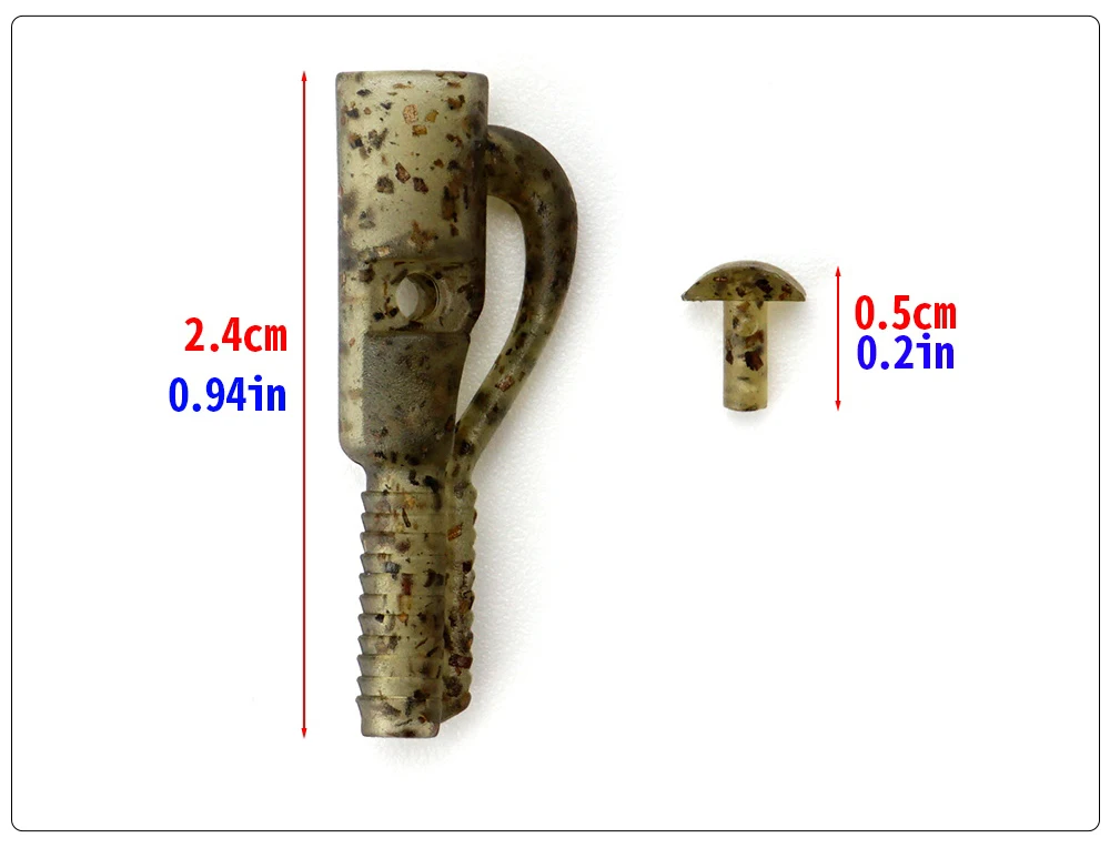 Hirisi 15 stücke Karpfen Angeln Sicherheit Blei Clips Mit Pin Für Angeln Terminal Tackle AH056-6 Angeln Zubehör – Detail 3