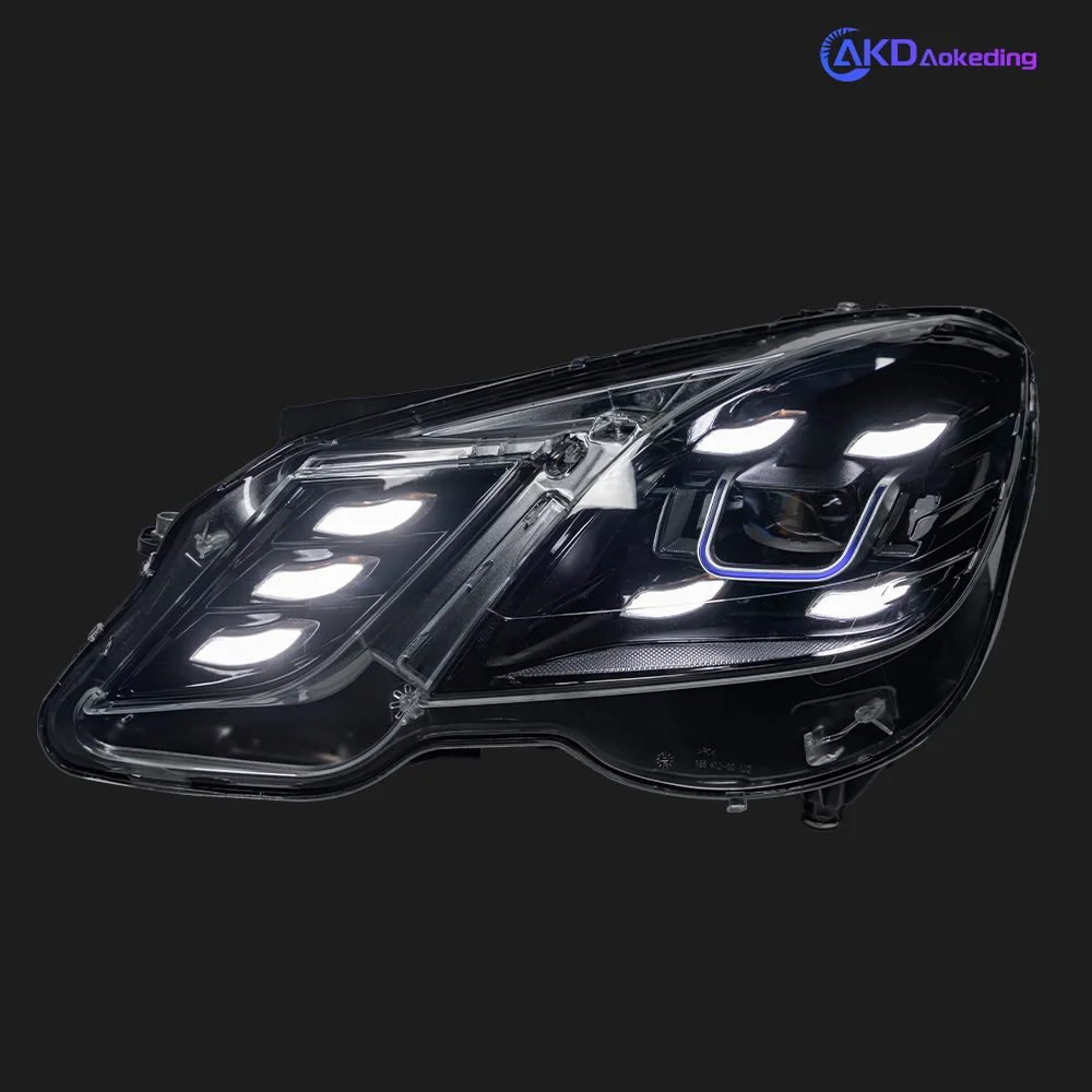 벤츠 W212 용 자동차 조명, LED 헤드라이트 2010-2013 E200 E300 E260 헤드 램프, Drl 프로젝터 렌즈, 자동차 액세서리