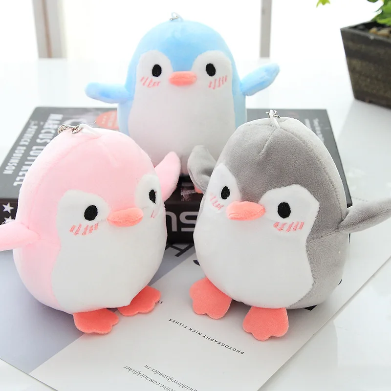 1Pc Lovely 12CM Penguin Stuffed Plush Toy Baby kid's Gift Key Chain