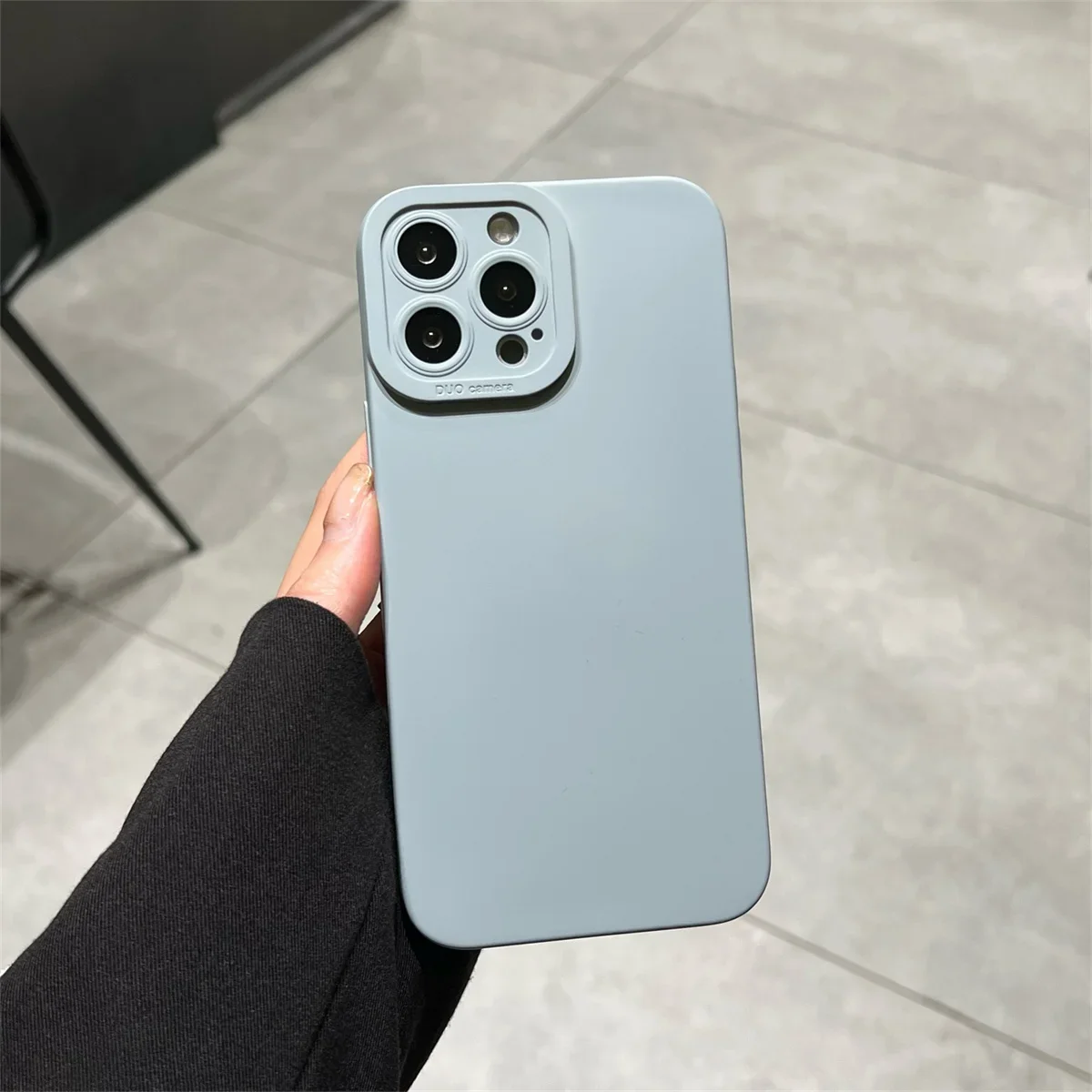Flüssige Silikon-Handyhülle für Apple IPhone 14 11 13 15 16 12 Mini 17 Pro Max Air Plus Weiche schützende Stoßstangen-Rückseite – Detail 6