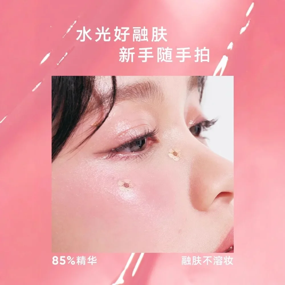 Judydoll Water Light Cream Hydrating Blush Multi Purpose High Light Expanding With Puff Long-lasting Face Makeup
